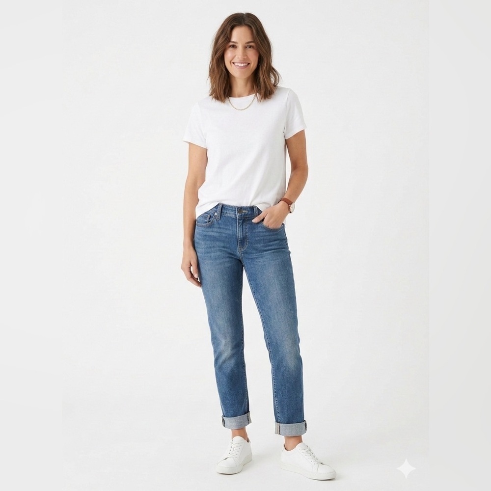 Lucky Brand Sweet Straight Jeans Size 26 / 2 Medium Wash Stretch Denim